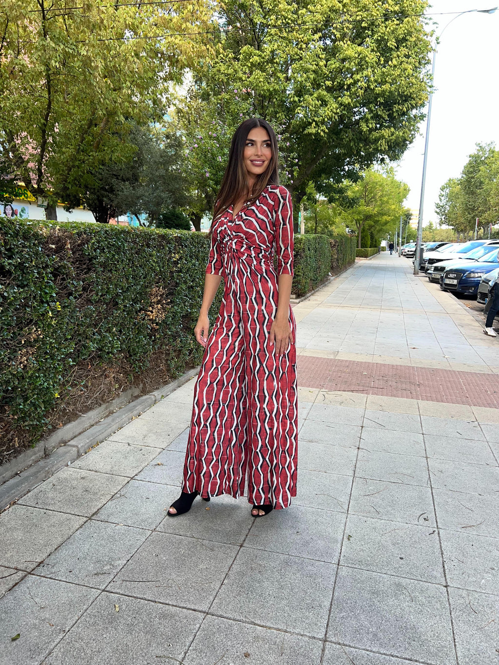 Mono nudo estampado zig zag