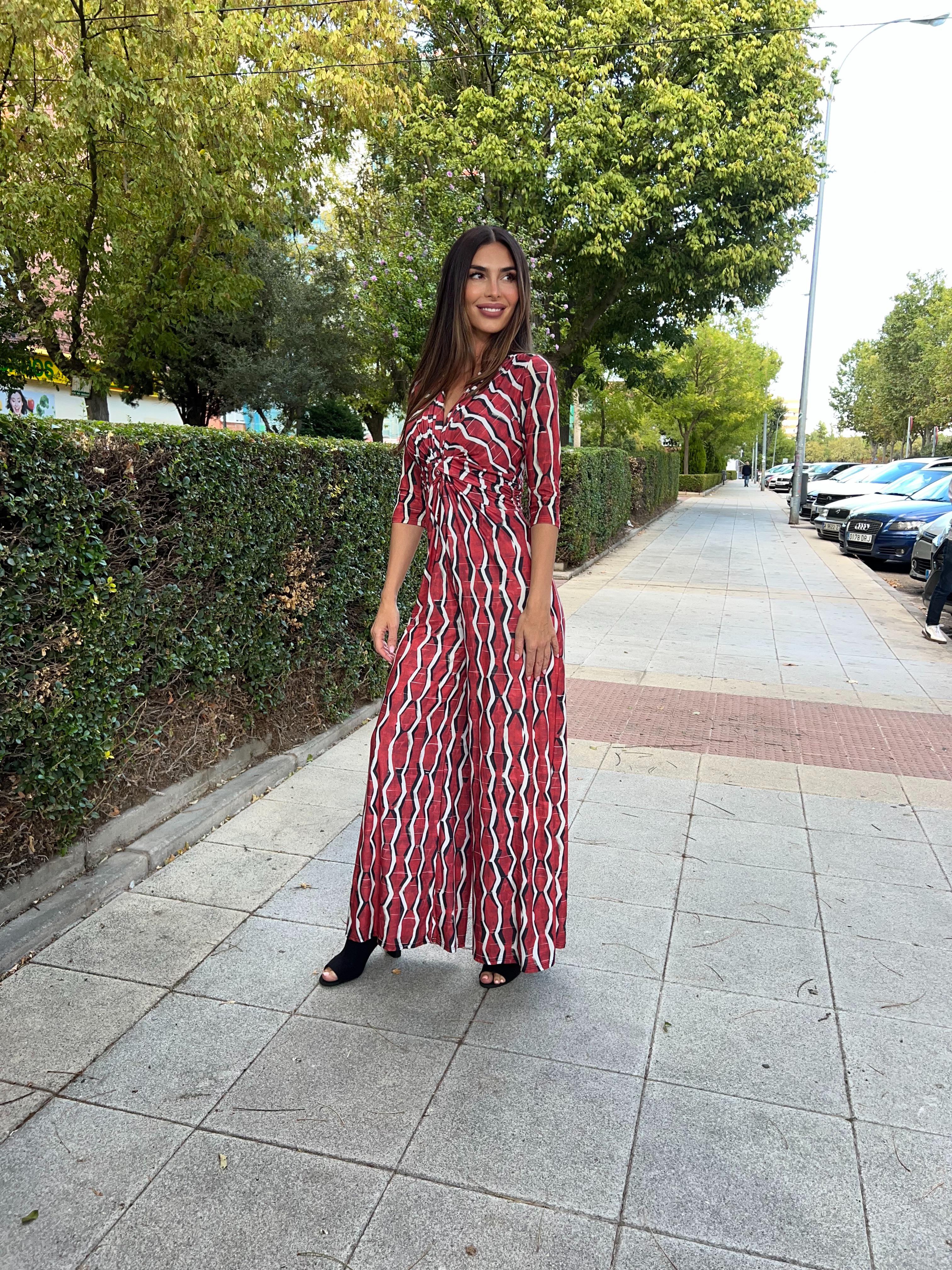 Mono nudo estampado zig zag