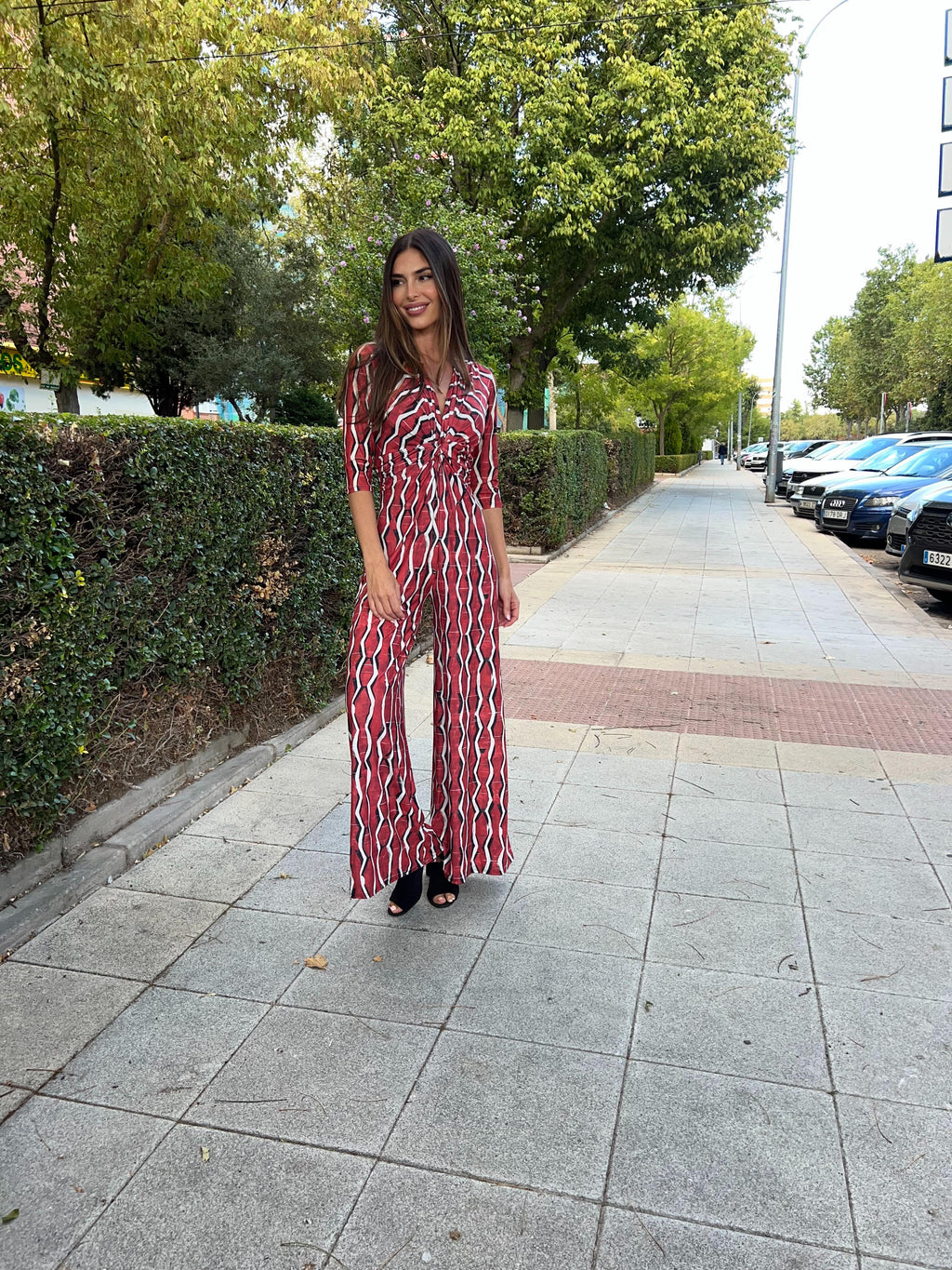 Mono nudo estampado zig zag