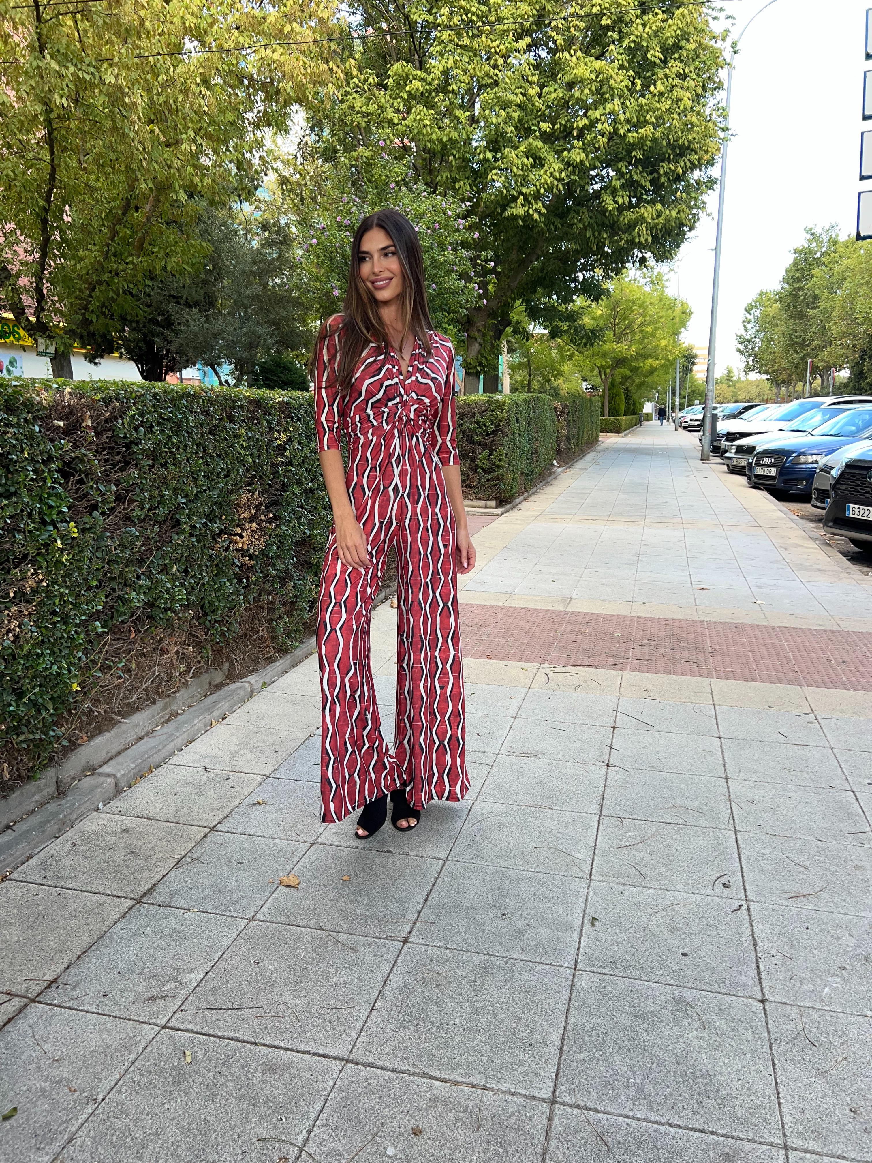 Mono nudo estampado zig zag