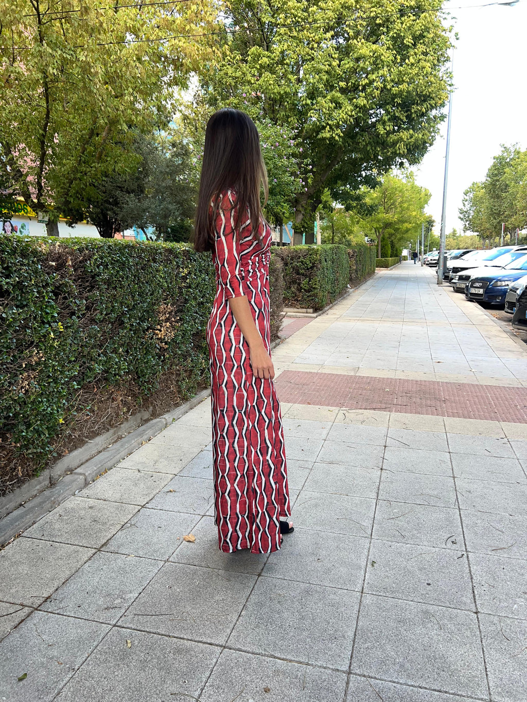 Mono nudo estampado zig zag