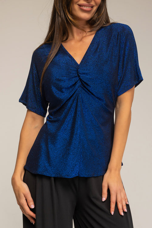 Camiseta manga corta, escote pico. Ideal eventos