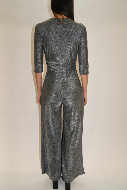 Mono de Fiesta Plata para Mujer – Ideal para Navidad, Nochebuena y Eventos Especiales