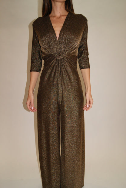 Mono de Fiesta Dorado para Mujer – Ideal para Navidad, Nochebuena y Eventos Especiales (Copia)