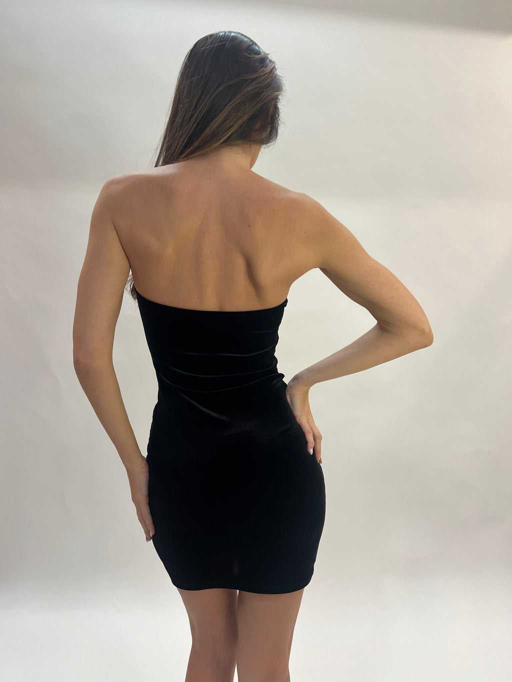 Vestido Mini de Terciopelo (Talla Ünica)