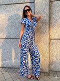 Mono nudo manga corta estampado azul
