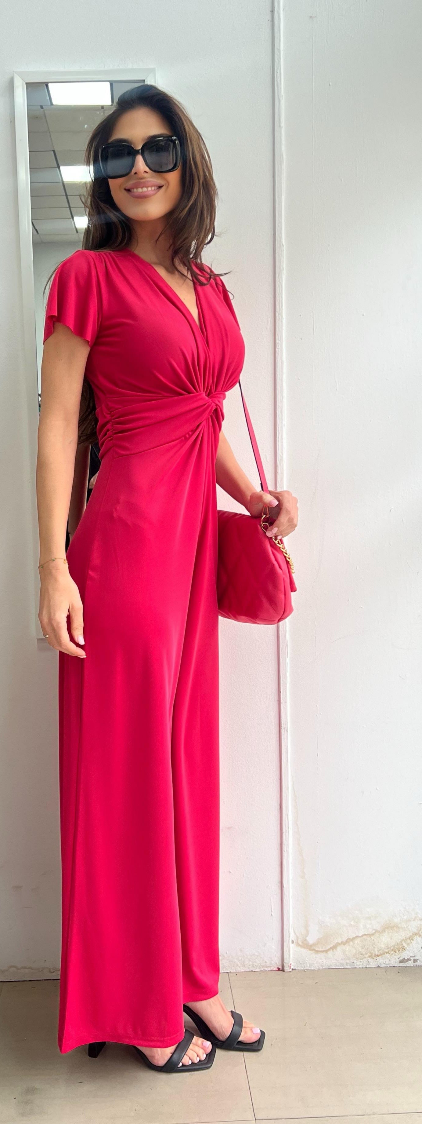 Mono nudo manga corta liso color fresa