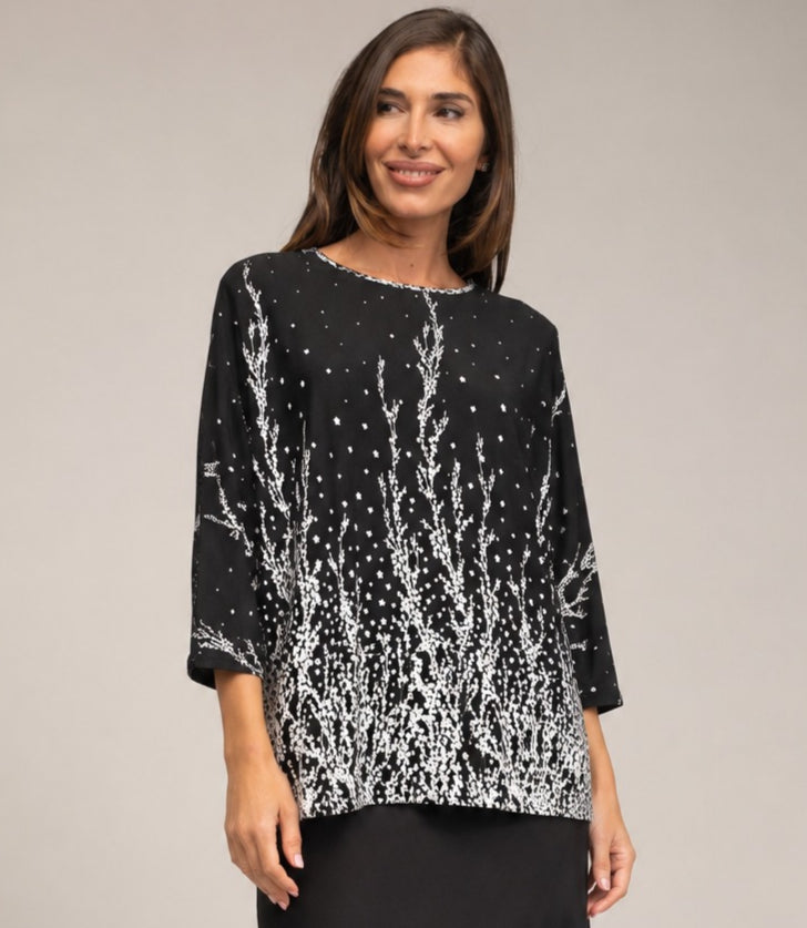Conjunto falda y camiseta punto fino