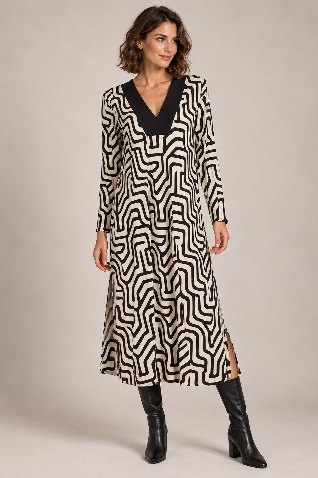Vestido midi estampado Arami – Julie d’Orleac