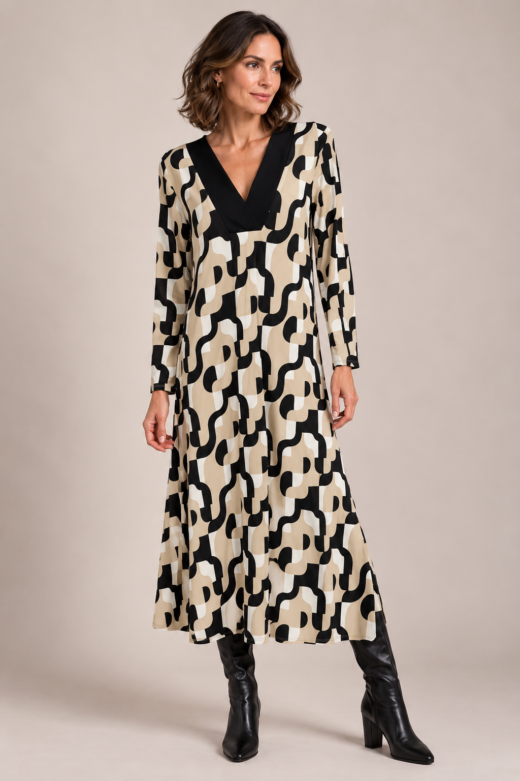 Vestido midi estampado Arami – Julie d’Orleac